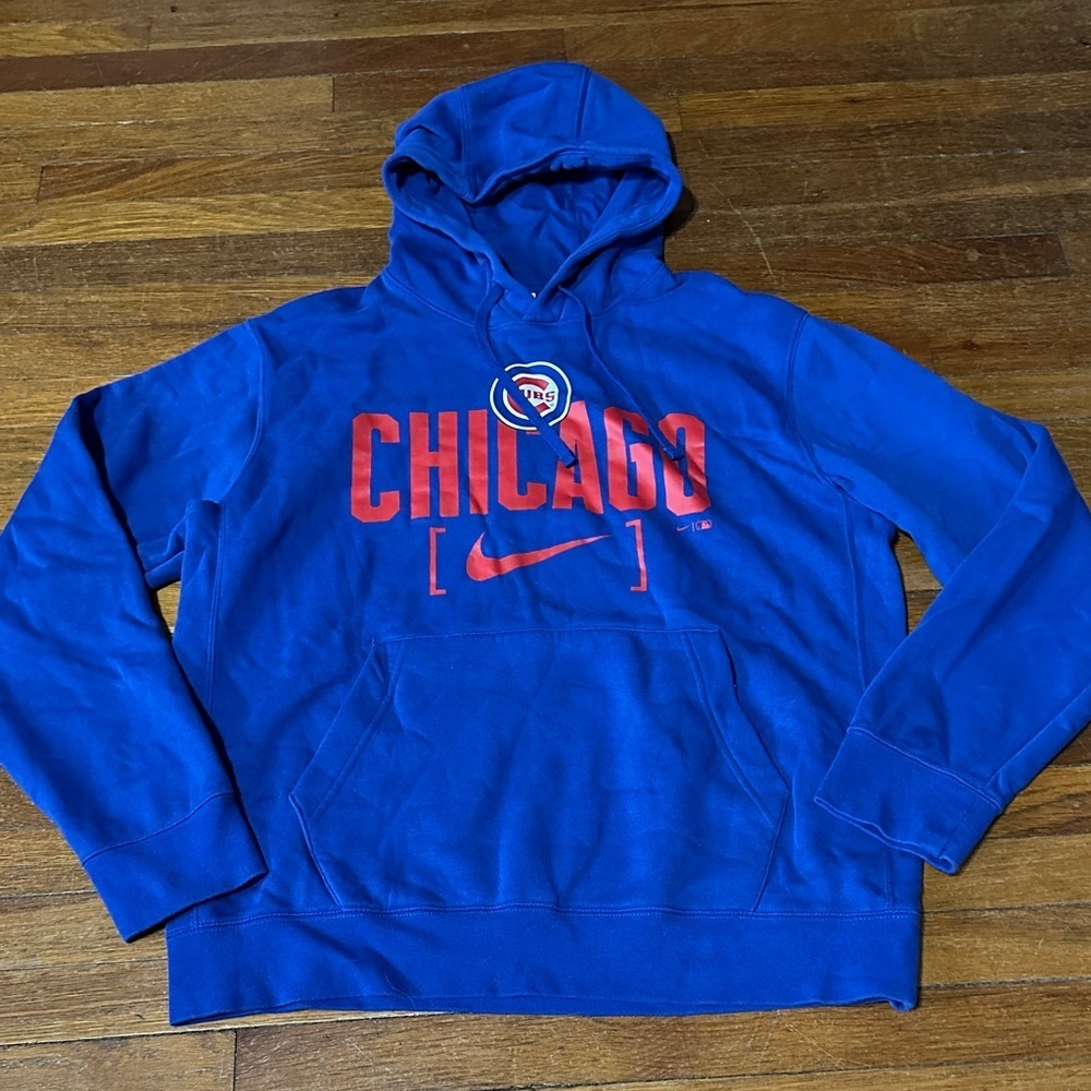 Nike Chicago Cubs Blue Men's Hoodie, Medium
